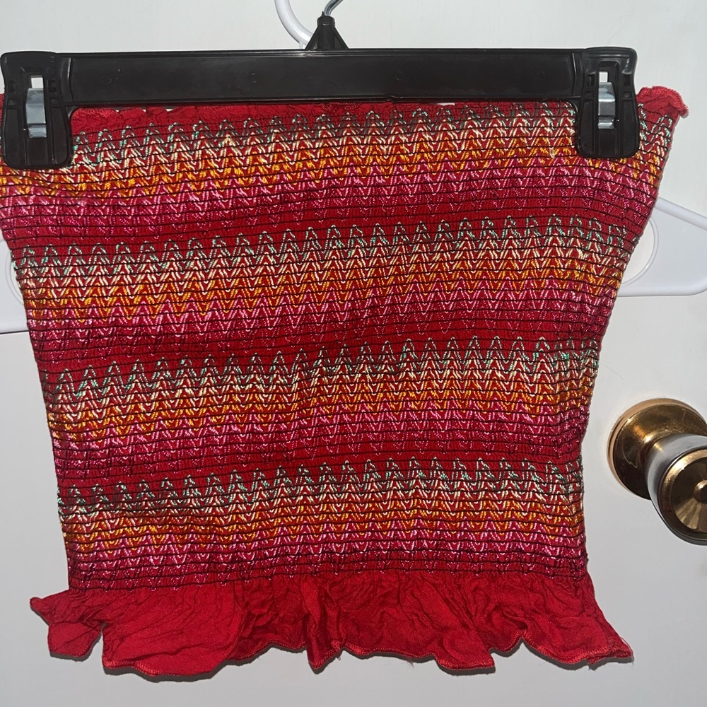 Multicolored tube top